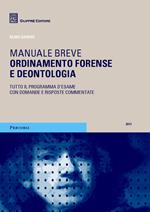 Ordinamento forense e deontologia