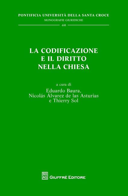 La codificazione e il diritto nella Chiesa - copertina