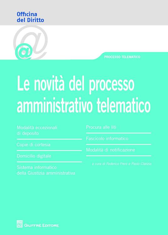 Le novità del processo amministrativo telematico - copertina