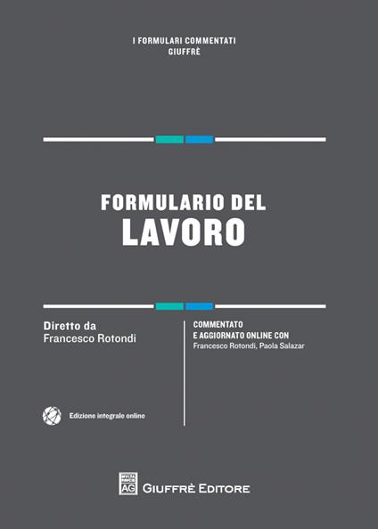 Formulario del lavoro - copertina