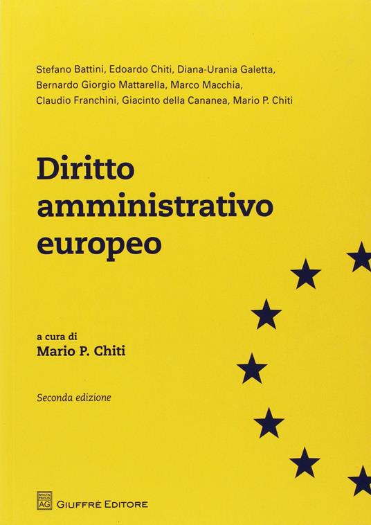 Diritto amministrativo europeo - Mario P. Chiti - copertina