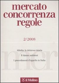 Mercato concorrenza regole (2008). Vol. 2 - copertina