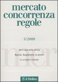 Mercato concorrenza regole (2009). Vol. 3 - copertina