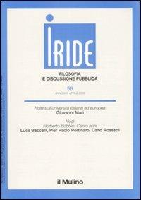 Iride (2009). Vol. 1 - copertina