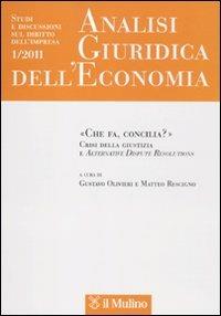 Analisi giuridica dell'economia (2011). Vol. 1 - copertina