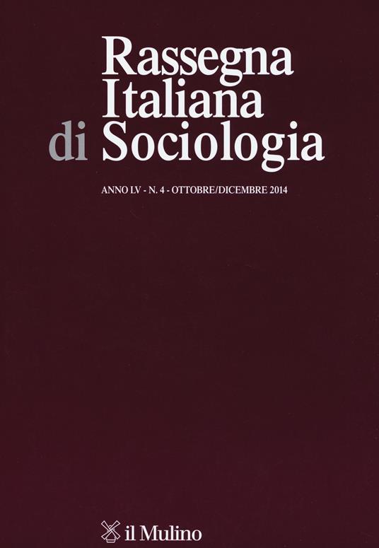 Rassegna italiana di sociologia (2014). Vol. 4 - copertina