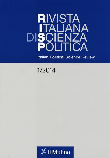 Rivista italiana di scienza politica (2014). Ediz. inglese. Vol. 1 - copertina