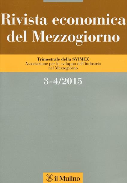 Rivista economica del Mezzogiorno (2015) vol. 3-4 - copertina