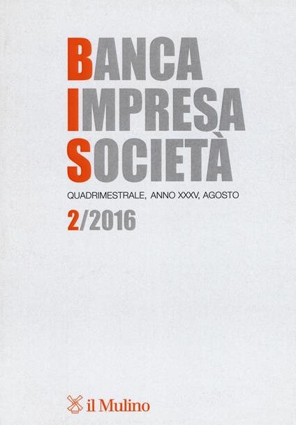 Banca impresa società (2016). Vol. 2 - copertina