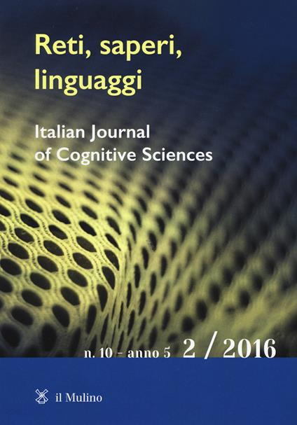 Reti, saperi, linguaggi (2016). Vol. 2 - copertina