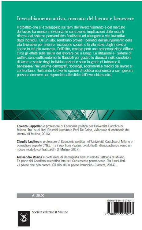 Invecchiamento attivo, mercato del lavoro e benessere. Analisi e politiche attive - 2