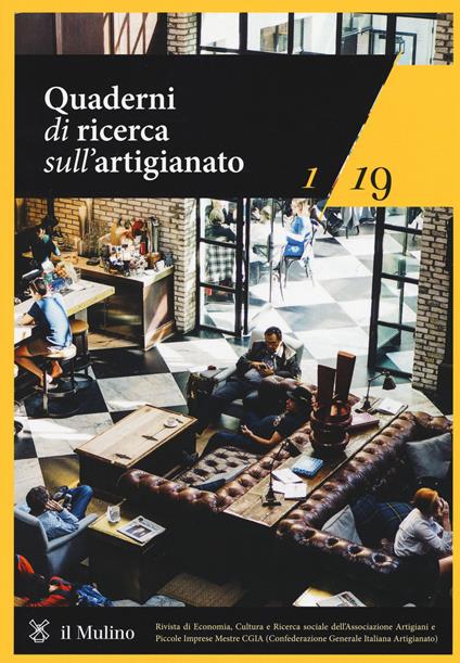 Quaderni di ricerca sull'artigianato (2019). Vol. 1 - copertina