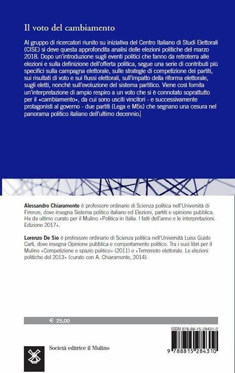 Il voto del cambiamento. Le elezioni politiche del 2018 - 2