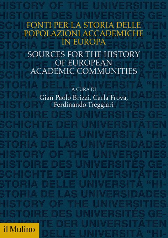 Fonti per la storia delle popolazioni accademiche in Europa - copertina