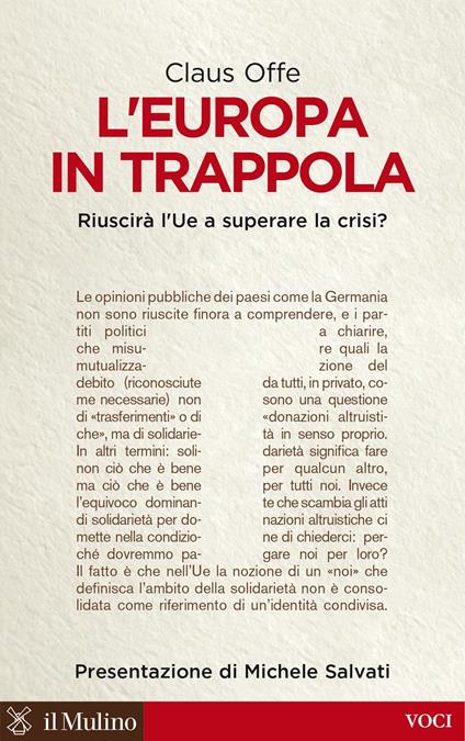 L' Europa in trappola. Riuscirà l'UE a superare la crisi? - Claus Offe - ebook