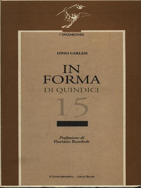 In forma di quindici poesie - Dino Carlesi - copertina