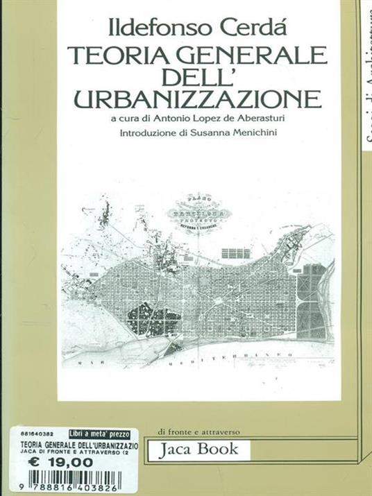 Teoria generale dell'urbanizzazione - Ildefonso Cerdà - copertina