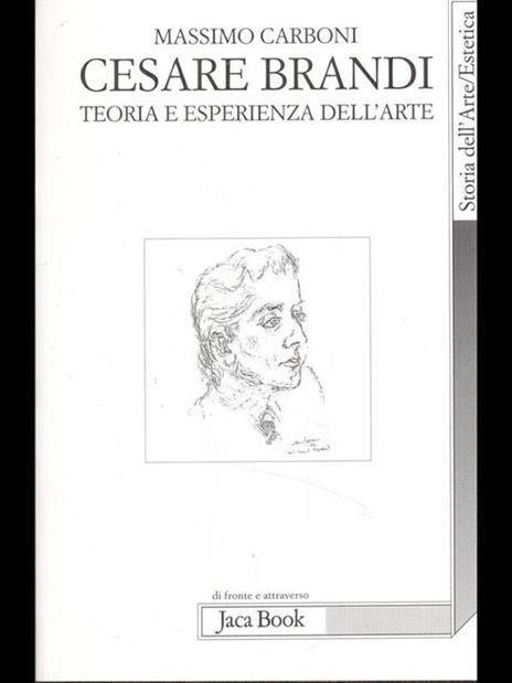 Cesare Brandi. Teoria e esperienza dell'arte - Massimo Carboni - copertina