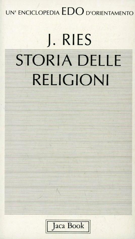 Storia delle religioni - Julien Ries - copertina