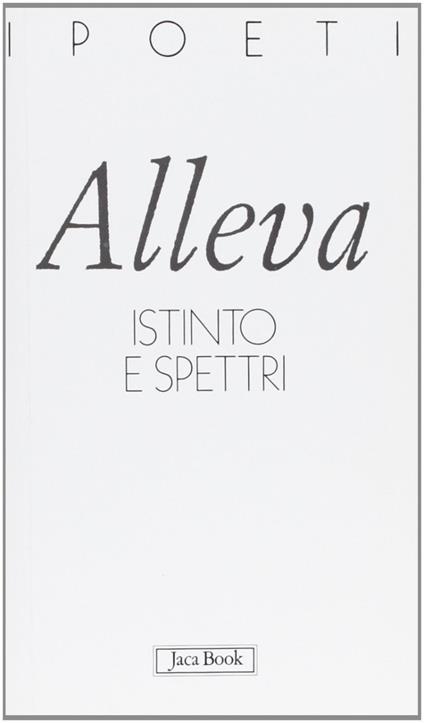 Istinto e spettri - Annelisa Alleva - copertina