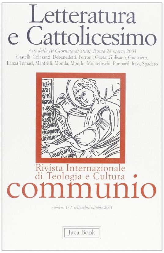 Letteratura e cattolicesimo - copertina