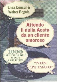 Attendo il nulla Aosta da un cliente amoroso. 1000 improbabili modi per dire «Non ti pago» - Consul Enza,Walter Regola - copertina