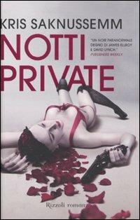 Notti private - Kris Saknussemm - copertina