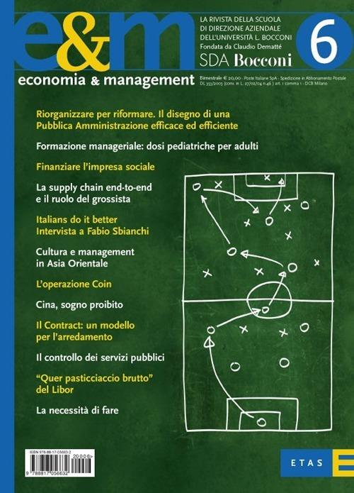 Economia & management. Vol. 6 - copertina