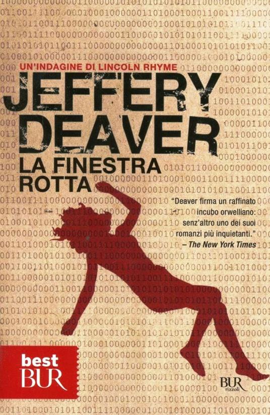 La finestra rotta - Jeffery Deaver - copertina