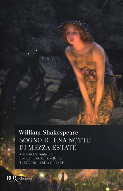 Sogno di una notte di mezza estate. Testo inglese a fronte - William Shakespeare - copertina