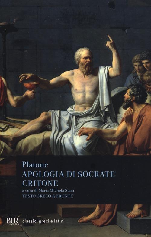 Apologia di Socrate-Critone. Testo greco a fronte - Platone - copertina