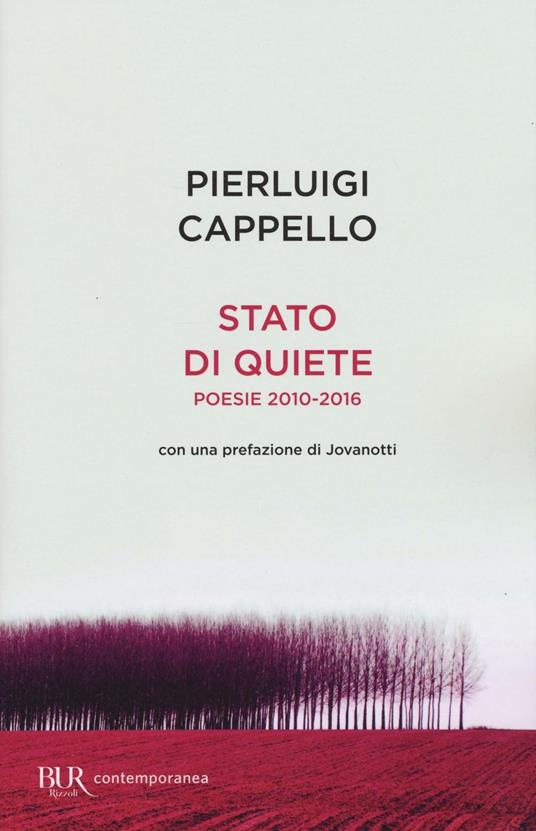 Stato di quiete. Poesie 2010-2016 - Pierluigi Cappello - Libro - Rizzoli -  BUR Contemporanea | IBS