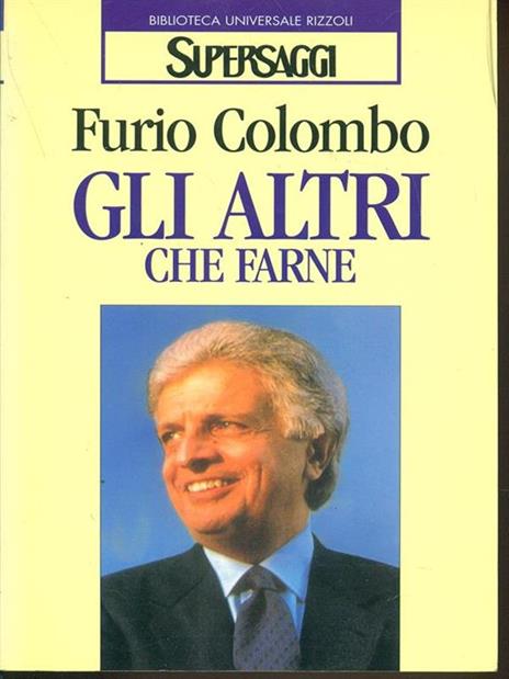 Gli altri che farne - Furio Colombo - copertina