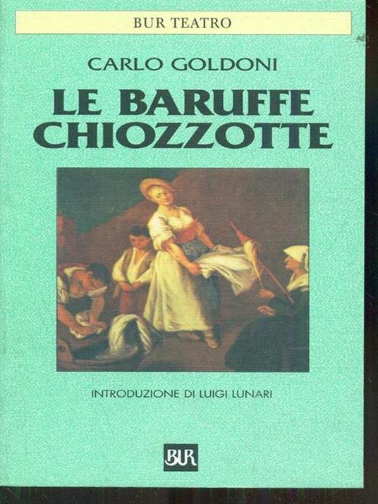 Le baruffe chiozzotte - Carlo Goldoni - copertina