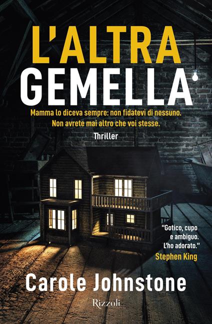 L'altra gemella - Carole Johnstone - copertina