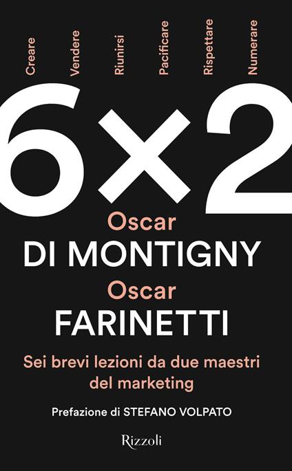 6x2. Sei brevi lezioni da due maestri del marketing - Oscar Farinetti,Oscar Di Montigny - copertina