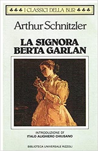 La signora Berta Garlan - Arthur Schnitzler - copertina