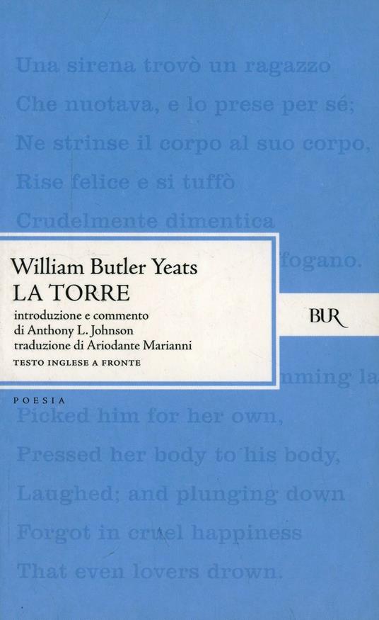 La torre - William Butler Yeats - copertina