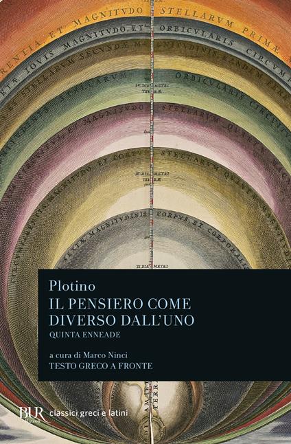 Il pensiero come diverso dall'uno. Quinta enneade. Con testo greco a fronte - Plotino - copertina