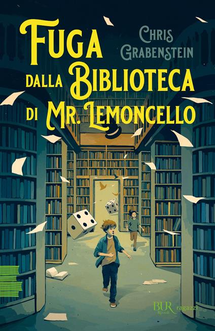 Fuga dalla biblioteca di Mr. Lemoncello - Chris Grabenstein - copertina