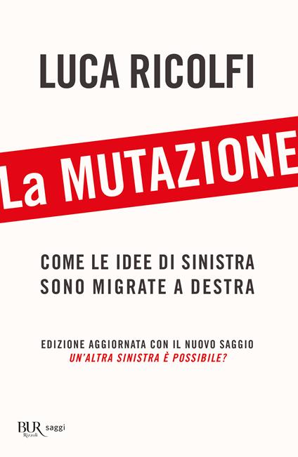 La mutazione. Come le idee di sinistra sono migrate a destra. Nuova ediz. - Luca Ricolfi - copertina