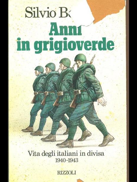 Anni in grigioverde - Silvio Bertoldi - copertina