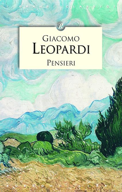 Pensieri - Giacomo Leopardi - copertina