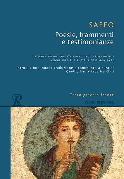 Poesie, frammenti e testimonianze. Testo greco a fronte - Saffo - copertina