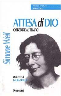 Attesa di Dio. Obbedire al tempo - Simone Weil - copertina