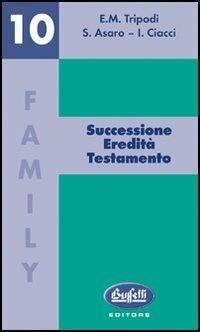 Successioni, eredità, testamento - copertina