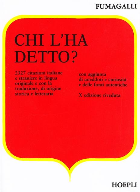 Chi l'ha detto? - Giuseppe Fumagalli - 6