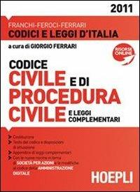  Codice civile e di procedura civile 2011 -  G. Ferrari - copertina