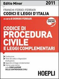 Codice di procedura civile 2011. Ediz. minore - copertina