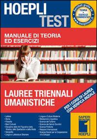 Manuale di teoria ed esercizi lauree triennali umanistiche. Per i corsi di laurea con verifica iniziale - copertina